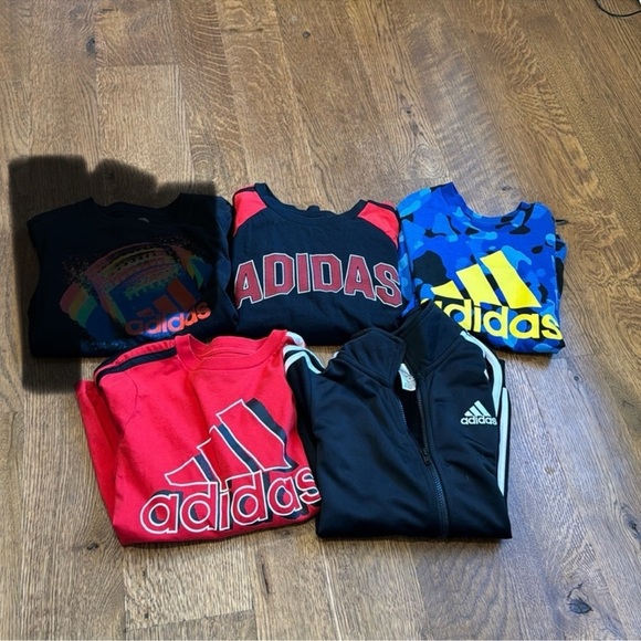 Adidas Boys Long Sleeve Tee Bundle Size 6 - Picture 1 of 5